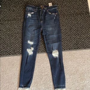 Distressed ankle jeans from Abercrombie